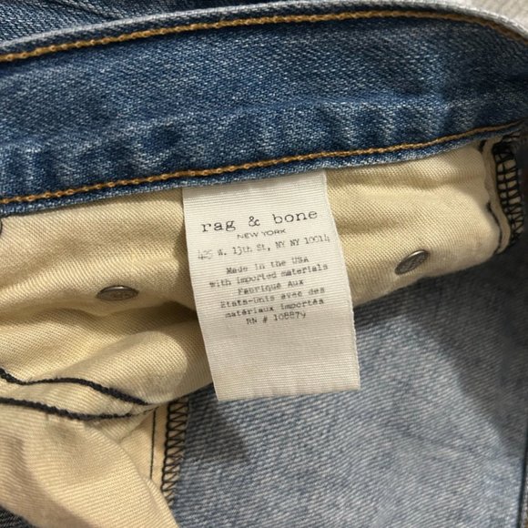rag & bone Moss Jeans w/ Holes, Boyfriend Style (size 29) - Picture 4 of 5